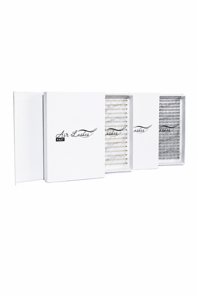 Готові пучки коричневі AirLashes FAST 3D 0,07 (640шт.) 26329464 фото