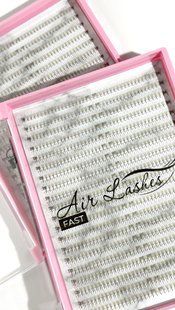 Готові пучки коричневі AirLashes FAST 3D 0,07 (800шт.) MIX 21554575 фото